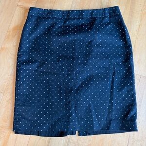 Liz Claiborne Polka Dot Skirt Coquette Pencil Preppy Whimsical Size 12
